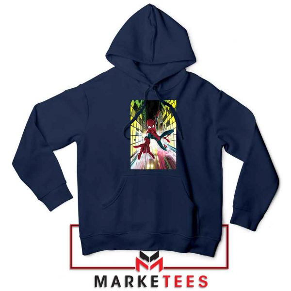 Spider Man Friendly Neighbor Navy Blue Hoodie