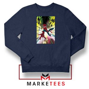 Spider Man Friendly Neighbor Navy Blue Sweatshirt