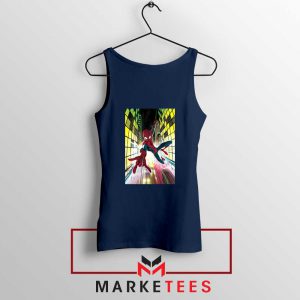 Spider Man Friendly Neighbor Navy Blue Tank Top