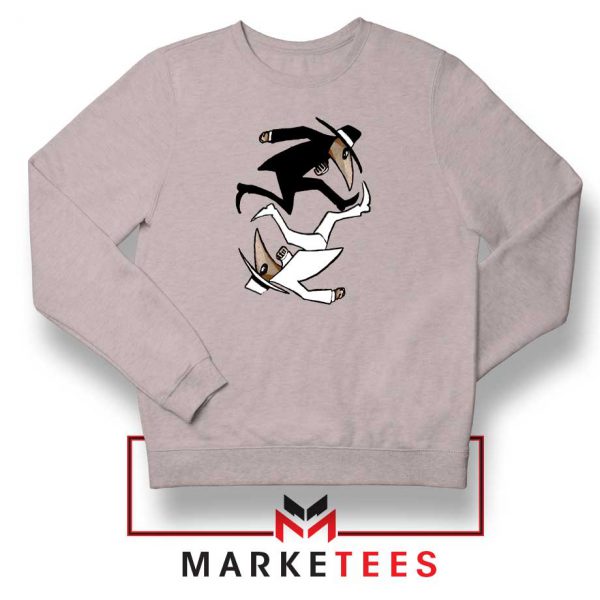 Spy Vs Spy Yin and Yang Grey Sweatshirt