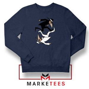 Spy Vs Spy Yin and Yang Navy Blue Sweatshirt