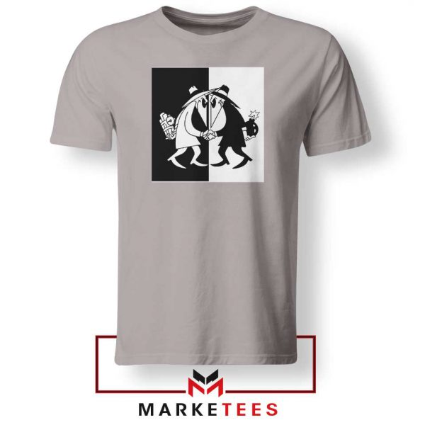 Spy vs Spy Art Video Game Grey Tshirt