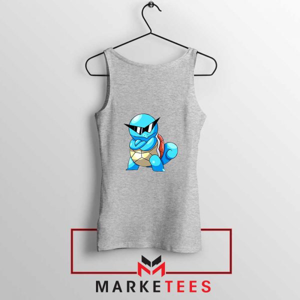Squirtle Shades Pokemon Grey Tank Top