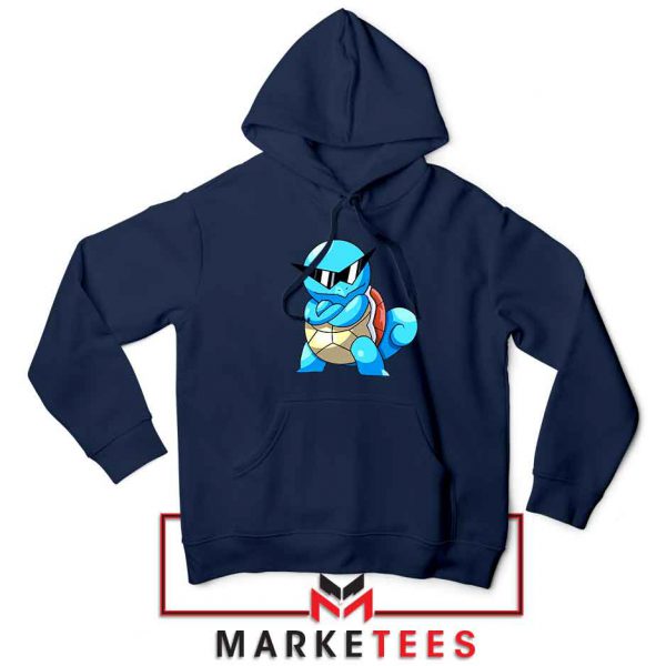 Squirtle Shades Pokemon Navy Blue Hoodie