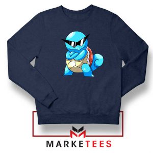 Squirtle Shades Pokemon Navy Blue Sweatshirt