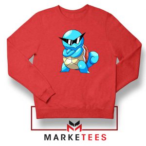 Squirtle Shades Pokemon Red Sweatshirt