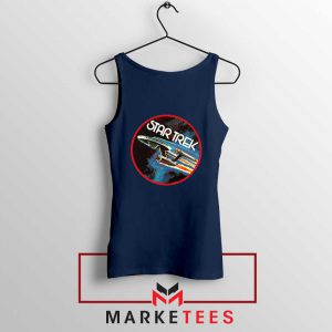 Star Trek Enterprise Space Navy Blue Tank Top