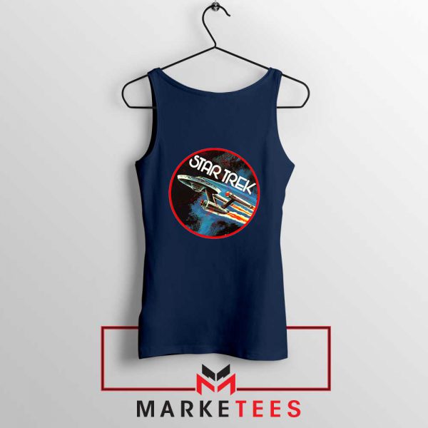 Star Trek Enterprise Space Navy Blue Tank Top