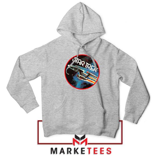 Star Trek Enterprise Spaceship Sport Grey Hoodie