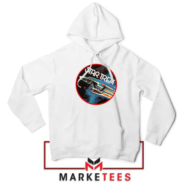 Star Trek Enterprise Spaceship White Hoodie