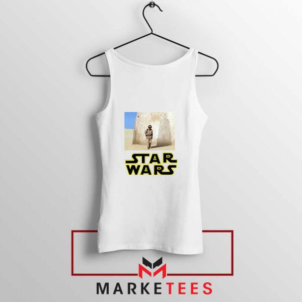 Star Wars Anakin Skywalker White Tank Top