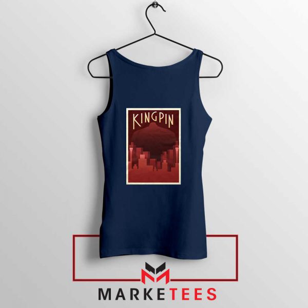 Wilson Fisk Kingping Navy Blue Tank Top