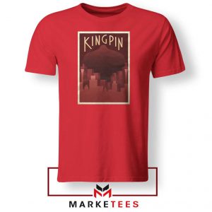 Wilson Fisk Kingping Supervillain Red Tshirt