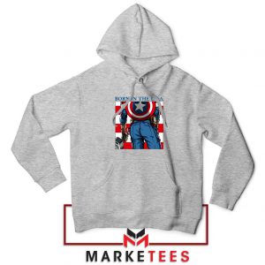 Captain America Ass Hero Grey Hoodie