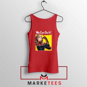 Carol Danvers Riveter Womens Red Tank Top