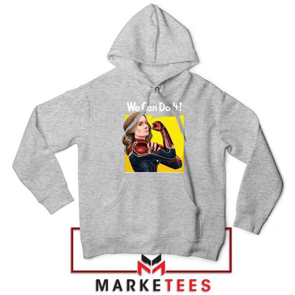 Carol Danvers Riveter Womens Sport Grey Hoodie