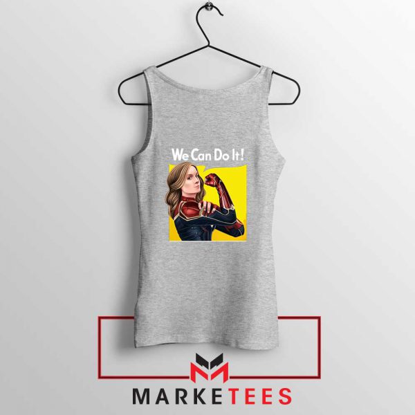 Carol Danvers Riveter Womens Sport Grey Tank Top