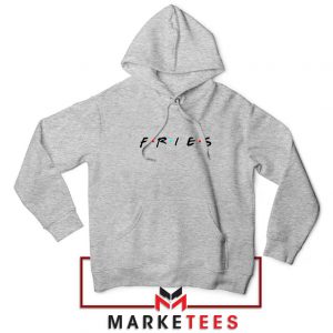 Friends Fries Meme 90s Retro Sport Grey Hoodie