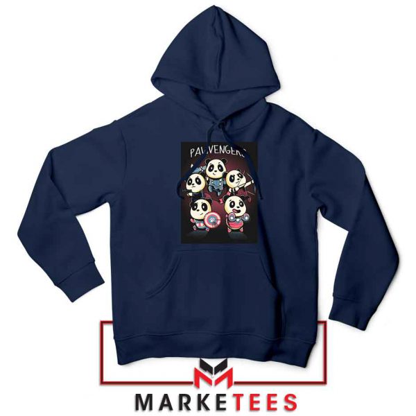 Pawvengers Marvel Superheroes Navy Blue Hoodie