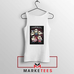 Pawvengers Marvel White Tank Top