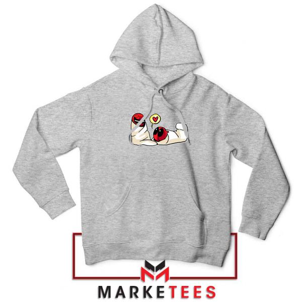 Spideypool Mutant Superheroes Grey Hoodie