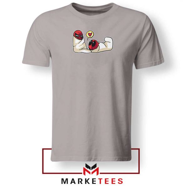 Spideypool Mutant Superheroes Grey Tshirt