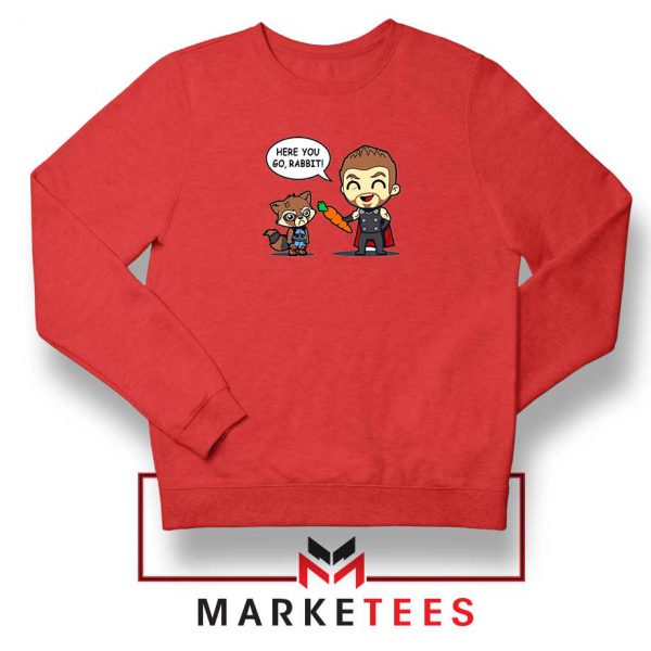 Superhero Team Infinity War Red Sweatshirt