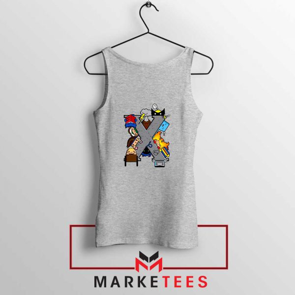 X Men Cutest Team Of Mutants Grey Tank Top