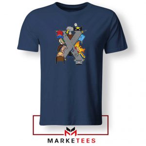 X Men Cutest Team Of Mutants Navy Blue Tshirt