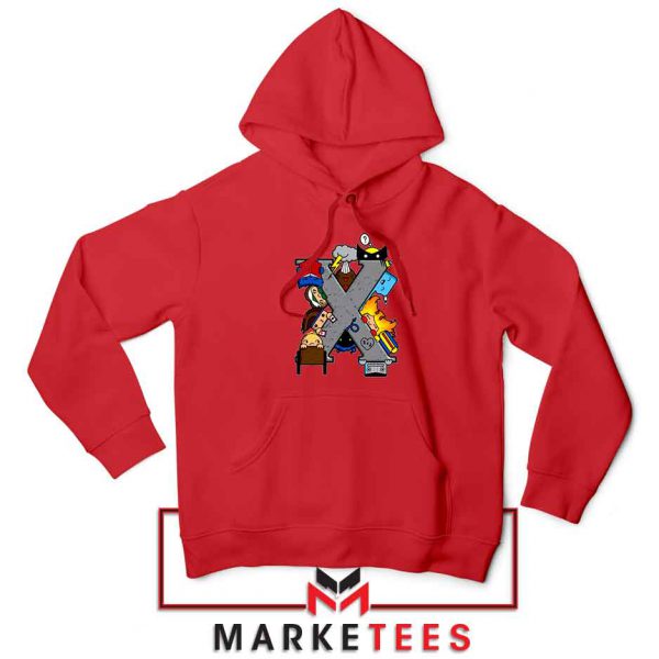 X Men Cutest Team Of Mutants Red Hoodie