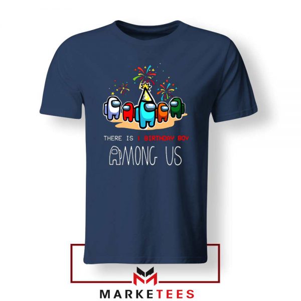 Among Us Gaming Birthday Navy Blue Tshirt