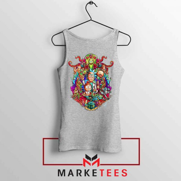 Best Sitcom Rick and Morty Grey Tank Top
