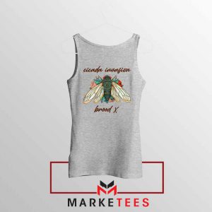 Brood X Cicada Invasion 2021 Grey Tank Top