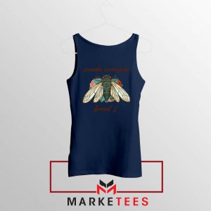 Brood X Cicada Invasion 2021 Navy Blue Tank Top