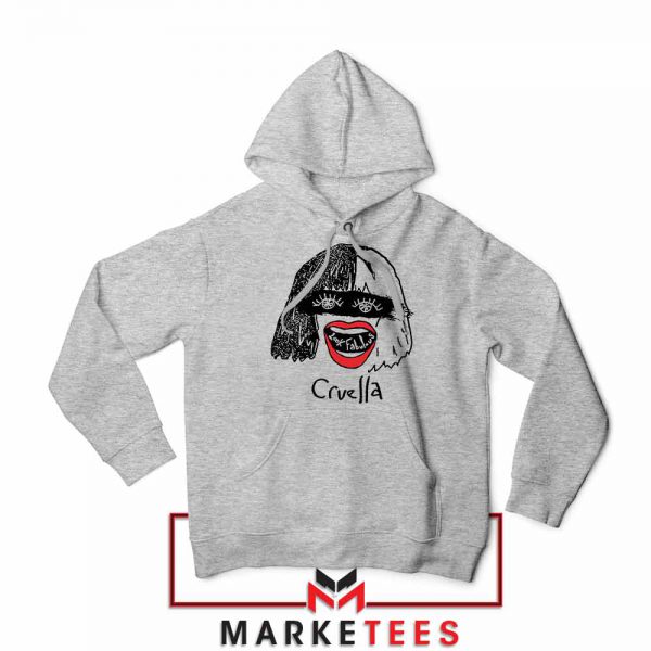 Cruella Look Fabulous Girls Grey Hoodie