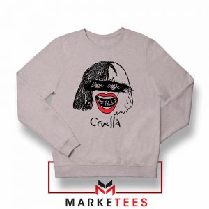 Cruella Look Fabulous Girls Grey Sweatshirt