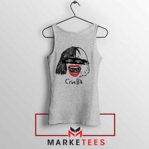 Cruella Look Fabulous Girls Grey Tank Top