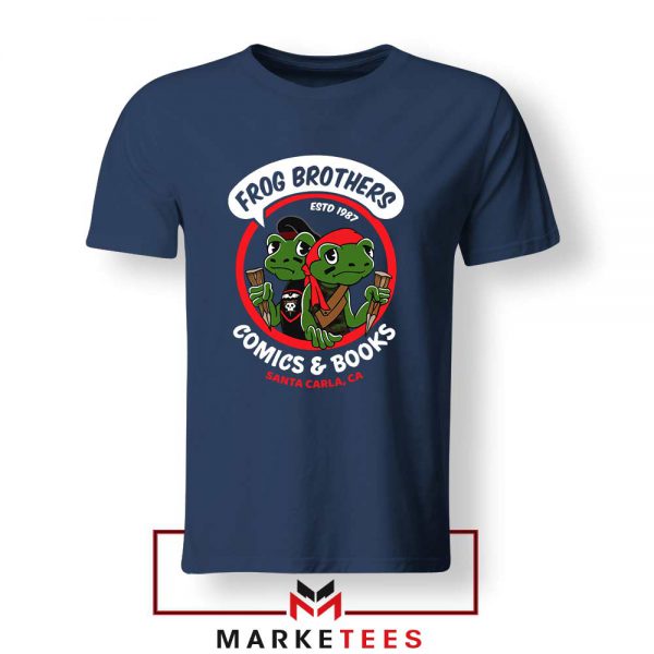 Frog brothers Lost Boys Horror Film Navy Blue Tshirt
