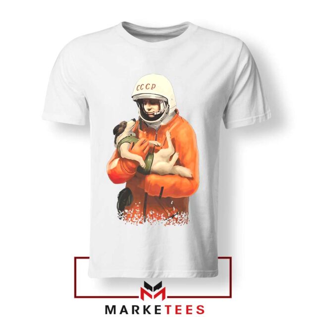 Russian Astronaut Dog T-Shirt