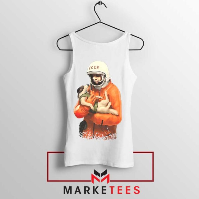 Russian NASA Astronaut Dog Tank Top