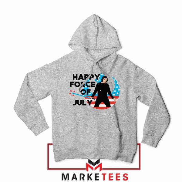 Starwars Happy Force Of July Best Sport Grey Hoodie