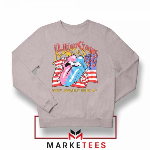 Steel Wheels Rolling Stones Sport Grey Sweatshirt