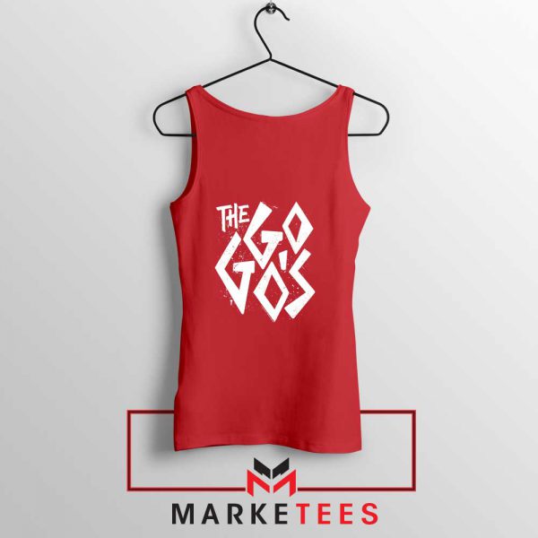 The Go Gos Rock Band American Red Tank Top