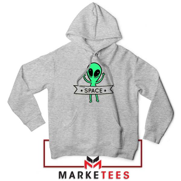 Alien Space 90s Designs Sport Grey Hoodie