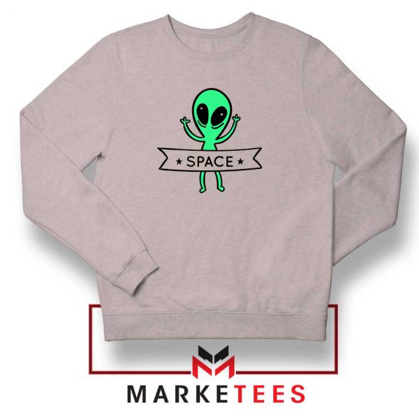 Alien Space 90s Designs Sport Grey Sweater