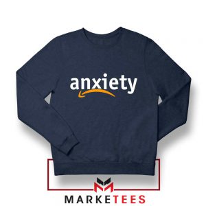 Anxiety E Commerce Logo Navy Sweatshirt