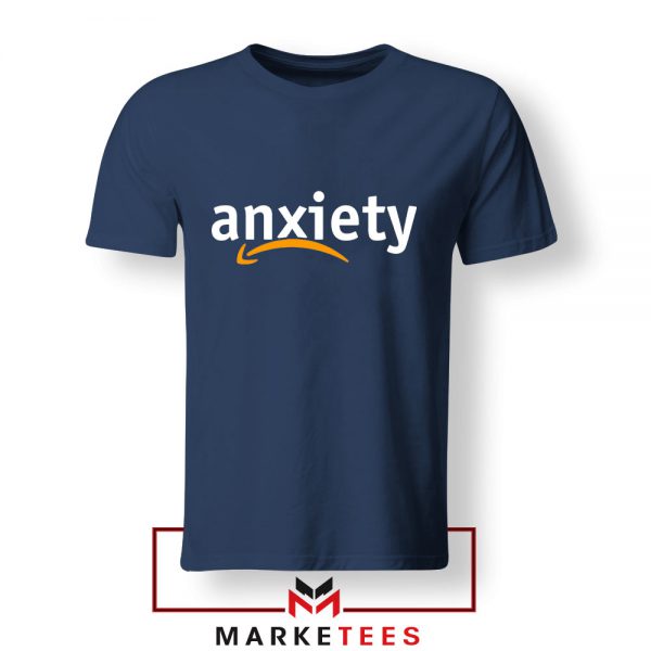 Anxiety E Commerce Logo Navy Tshirt