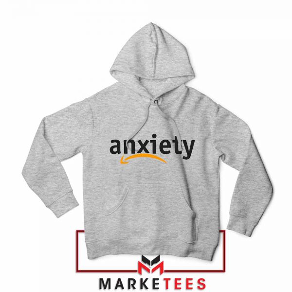 Anxiety E Commerce Logo Sport Grey Hoodie