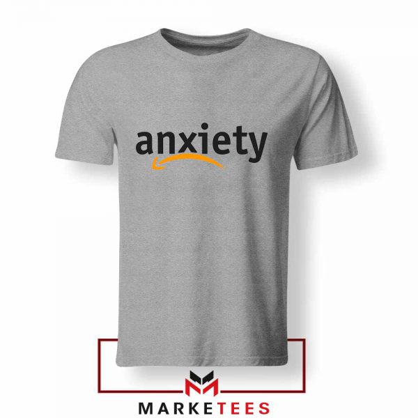 Anxiety E Commerce Logo Sport Grey Tshirt