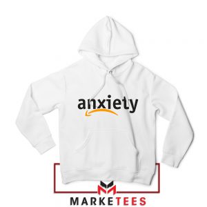 Anxiety E Commerce Logo White Hoodie
